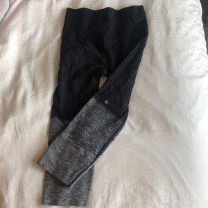 Lulu lemon high wasted cropped leggings size 2